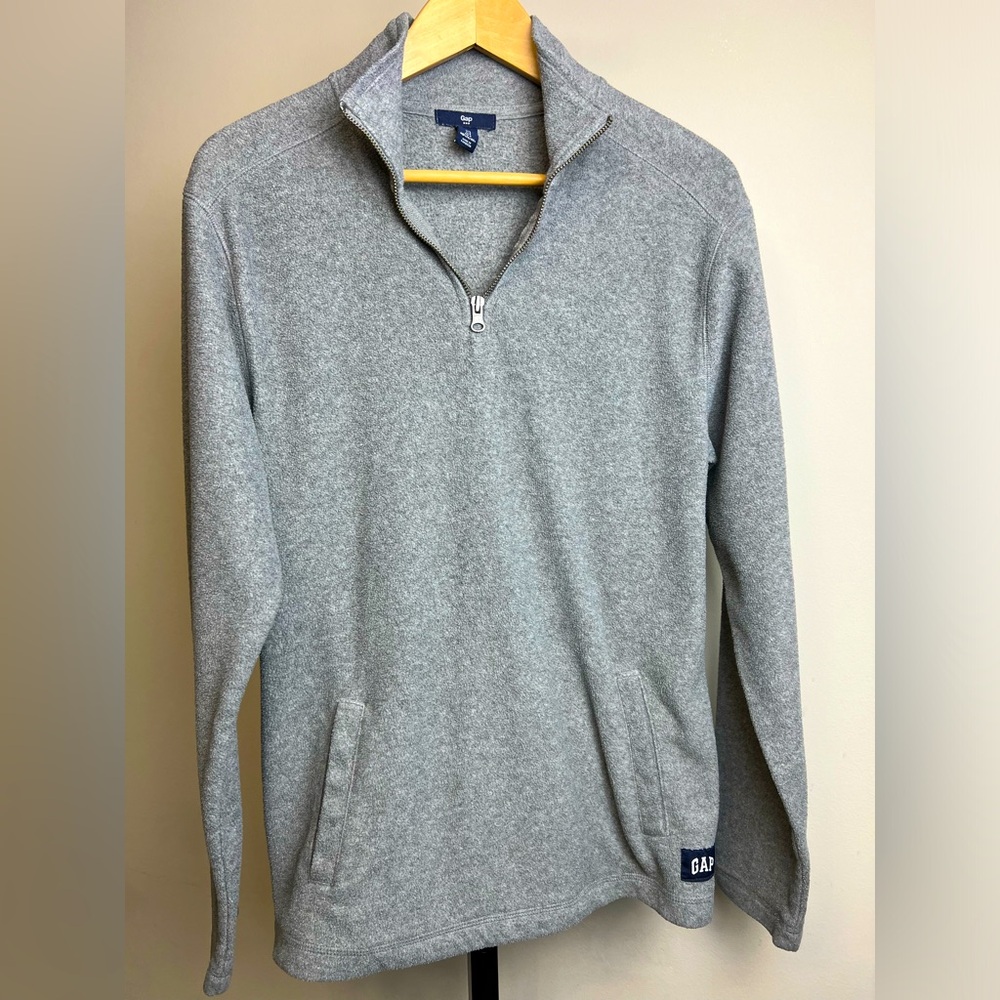 GAP quarter zip fleece sweater